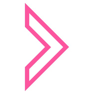 Ok ucu şu ince çizgi vektör simgesi