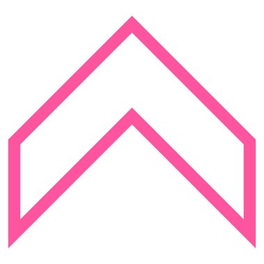 İnce çizgi vektör simge yukarı ok ucu