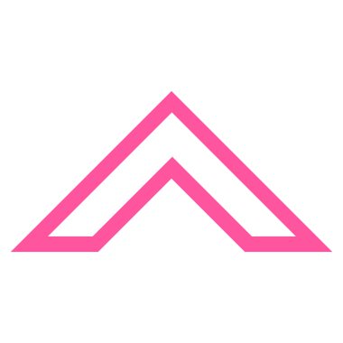 Kontur vektör simge yukarı ok ucu