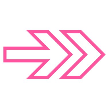 Yön şu ince çizgi vektör simgesi