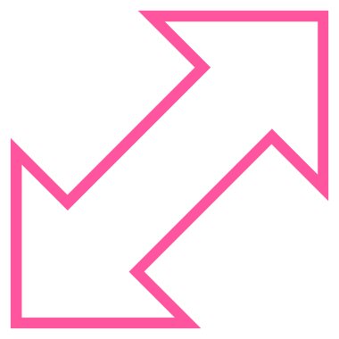 Exchange çapraz kontur vektör simgesi