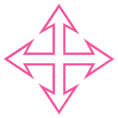 Oklar kontur vektör simgesini genişletin