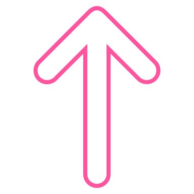 Anahat vektör simge yukarı yönlü ok