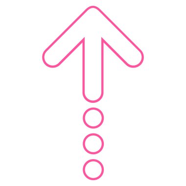 Yukarı kontur vektör simgesi göndermek