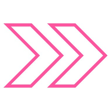 Üst karakter doğru anahat vektör simgesi