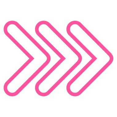 Üçlü işaretçisini sağ kontur vektör simgesi