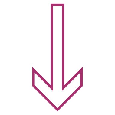 Anahat vektör simgesi aşağı ok