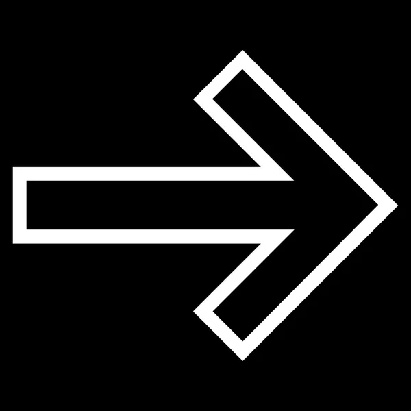 Arrow Right Outline Vector Icon — Stock Vector