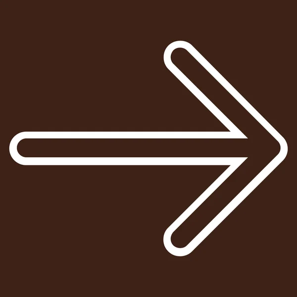 Векторная икона стрелки вправо — стоковый вектор