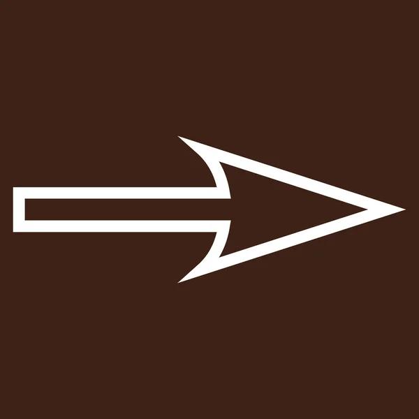 Векторная икона "Резкая стрелка вправо" — стоковый вектор