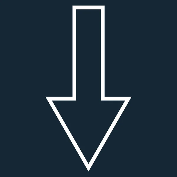 Pil ner disposition vektor Icon — Stock vektor