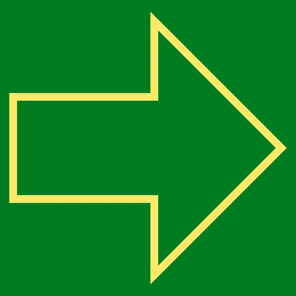 Arrow Right Stroke Vector Icon — Stock Vector