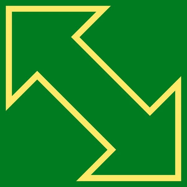 Ícone do vetor do curso diagonal da troca —  Vetores de Stock