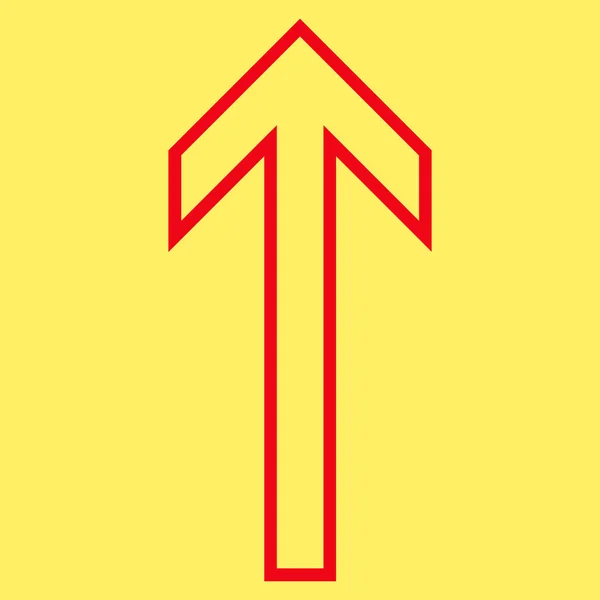 Seta para cima ícone de vetor de contorno — Vetor de Stock