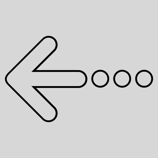 Vektor-Symbol für linken Strich senden — Stockvektor