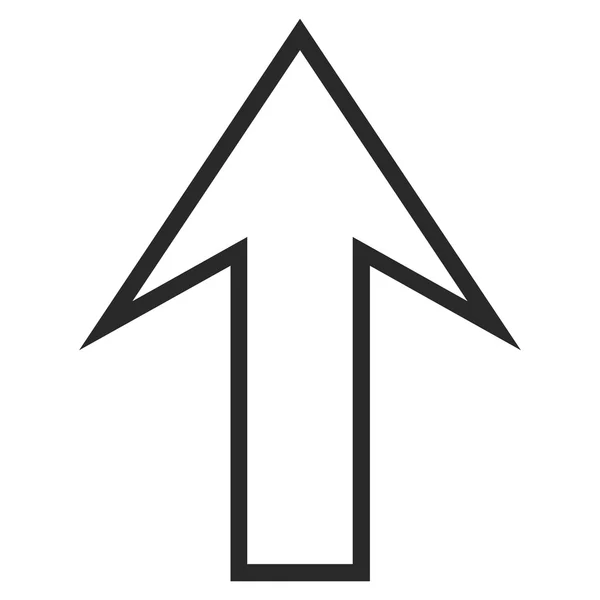 Flecha arriba línea delgada Vector icono — Vector de stock