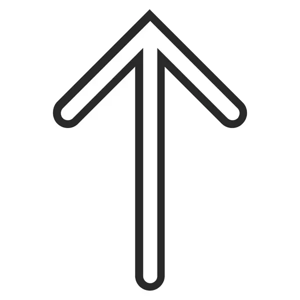 Seta para cima ícone de vetor de contorno — Vetor de Stock