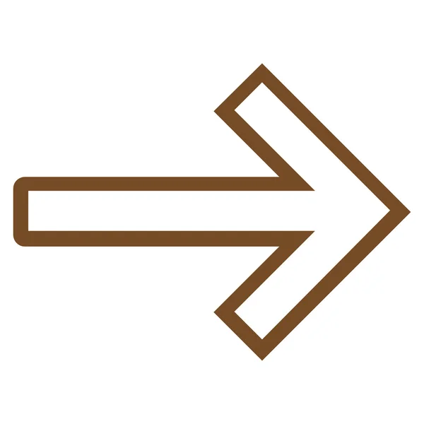 Arrow Right Thin Line vektor Icon – stockvektor