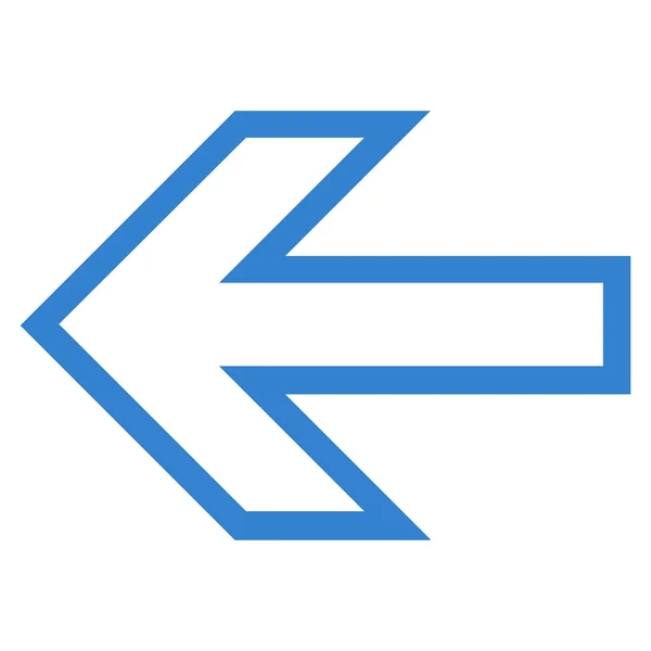 Pijl links Contour Vector Icon — Stockvector