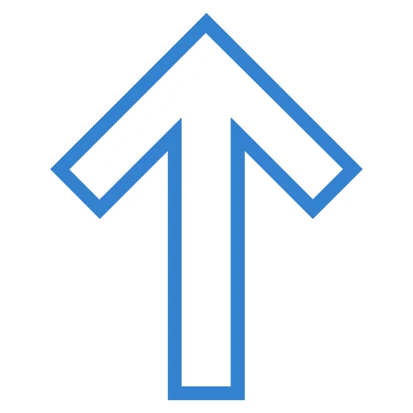 Šipka nahoru tenká linie vektorové ikony — Stockový vektor