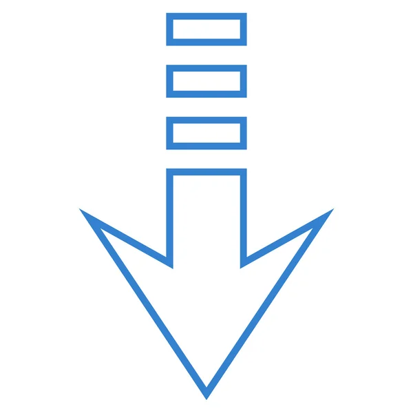 Envoyer vers le bas Icône vectorielle AVC — Image vectorielle