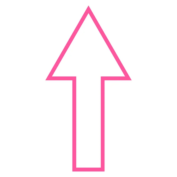 Arrow Up Thin Line Vector Icon — Stock Vector