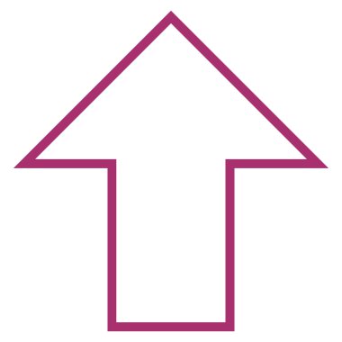 Anahat vektör simge yukarı ok