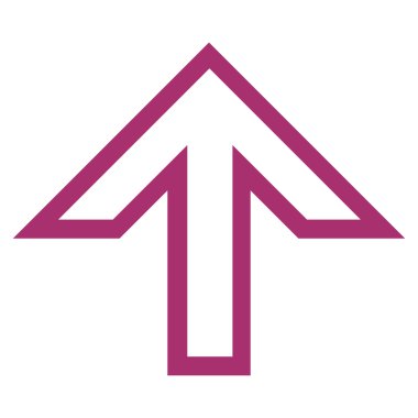 Anahat vektör simge yukarı ok