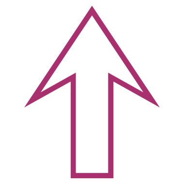 Anahat vektör simge yukarı ok