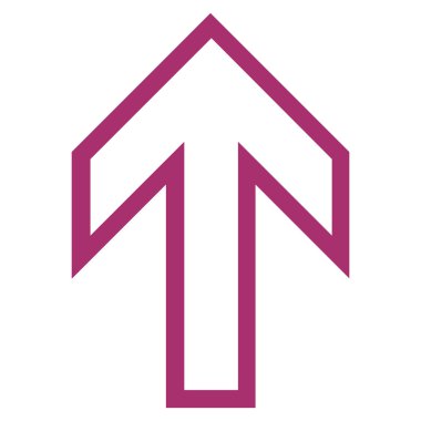 Kontur vektör simge yukarı ok