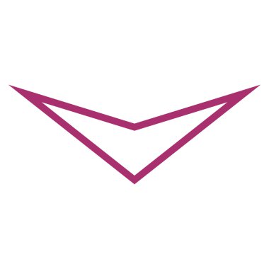 Anahat vektör simgesi aşağı ok ucu