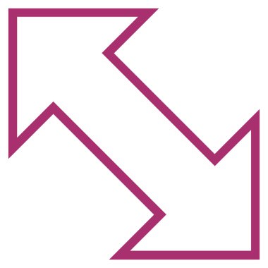 Exchange çapraz vuruş vektör simgesi