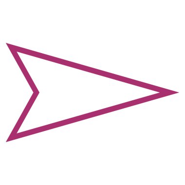 İşaretçi şu ince çizgi vektör simgesi