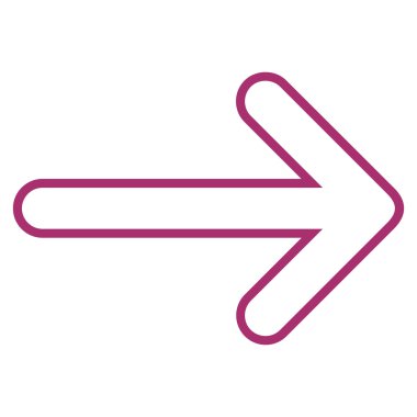 Yuvarlak ok şu ince çizgi vektör simgesi