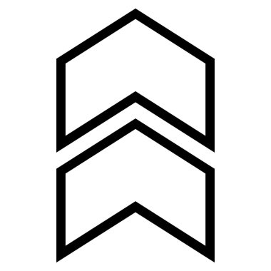 İnce çizgi vektör simge kayması