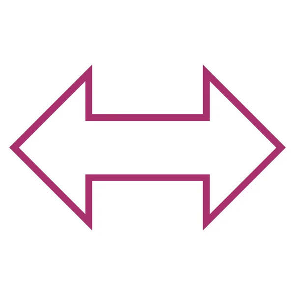 Horizontale dünne Linie Vektor-Symbol austauschen — Stockvektor