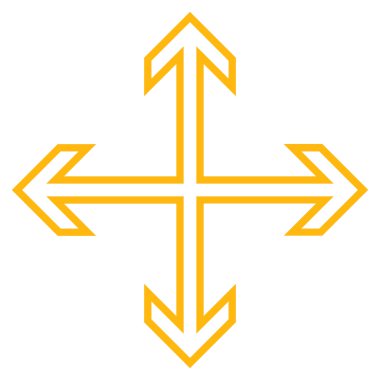 Oklar anahat vektör simgesini genişletin