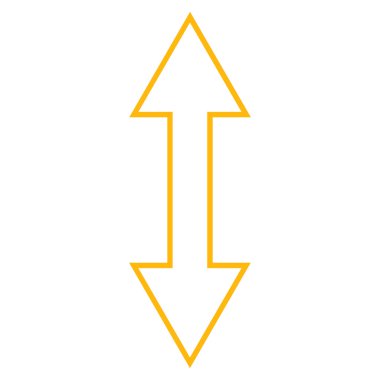 Dikey kontur vektör simgesi ters çevir