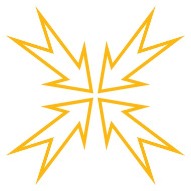 Toplantı noktası dağılımı vektör simgesi