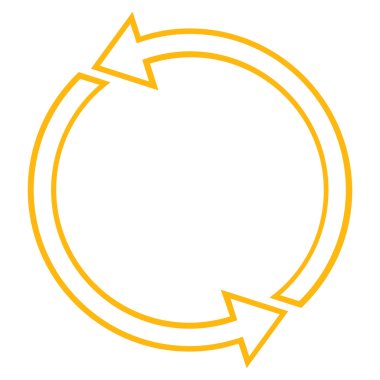 Döndürme Ccw kontur vektör simgesi