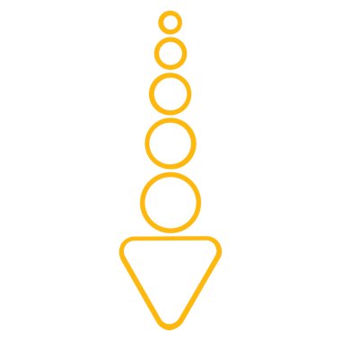 Kontur vektör simgesi aşağı ok göndermek