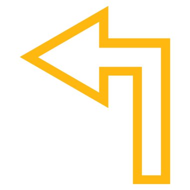 Sol kontur vektör simge açmak