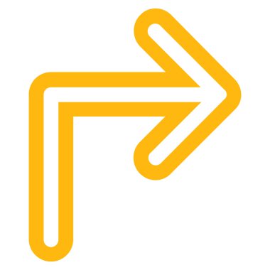 Doğru anahat vektör simge açmak