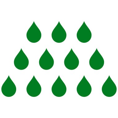 Damla düz vektör simgesi