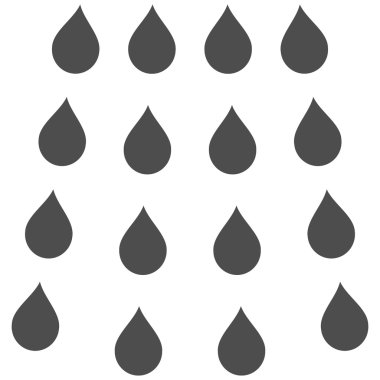 Damla düz vektör simgesi
