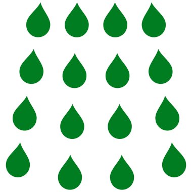 Damla düz vektör simgesi