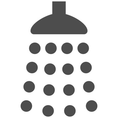 Duş düz vektör simgesi