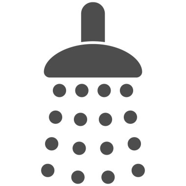 Duş düz vektör simgesi