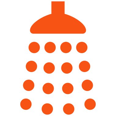 Duş düz vektör simgesi