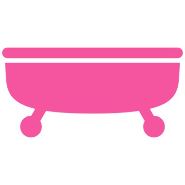 Küvet düz vektör simgesi